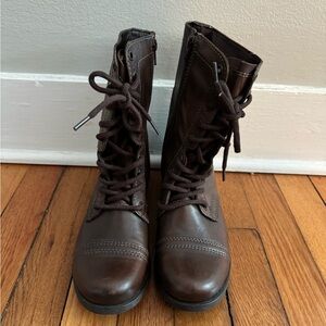 New Steve Madden Lace-Up Boots